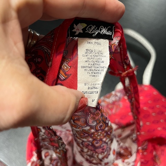 Lily White sheer blouse size medium - Picture 5 of 7